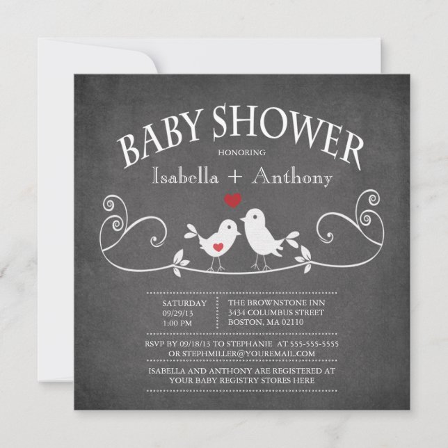 Invitation Le Bébé Shower (Devant)