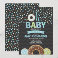 Le beignet d'invitation de baby shower de beignet