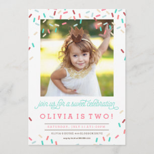 INVITATION LE BEIGNET ROSE ARROSE L'INVITATION D'ANNIVERSAIRE