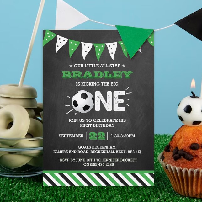 Invitation Le Big One | Football 1er anniversaire (Créateur téléchargé)