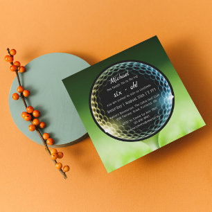 Invitation Le Big Six-Oh Golf 60e anniversaire