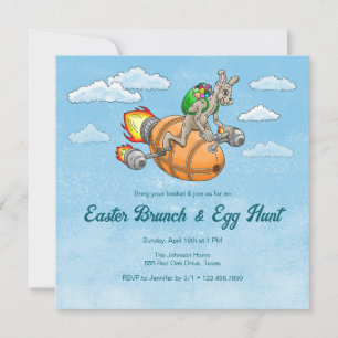Invitation Le brunch de Pâques et la chasse aux œufs de Rocke