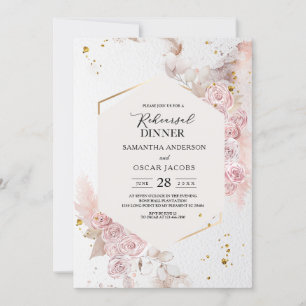 Invitation Le cadre floral Pastel élégant Fancy