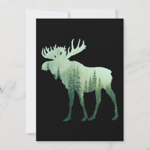 Invitation Le Cerf D'Oie Et La Nature Forestière