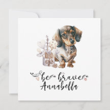 Le chiot mignon Dachshund avec une citation de bét