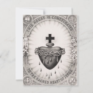 Invitation Le Cœur très saint de Jésus Symbole du Divin