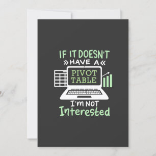 Invitation Le comptable possède un tableau croisé dynamique