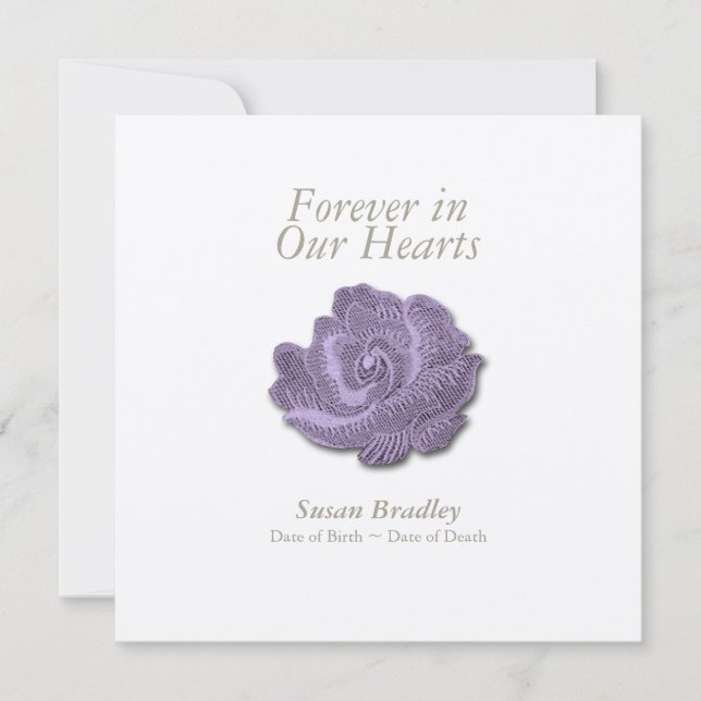 Invitation Le cru s'est levé pour toujours dans notre (Devant)