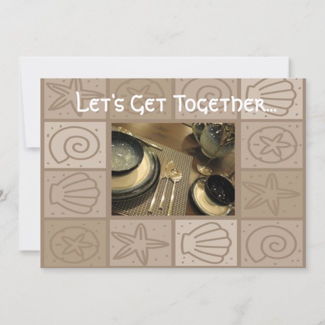 Invitation Le déjeuner se réunir (Devant)