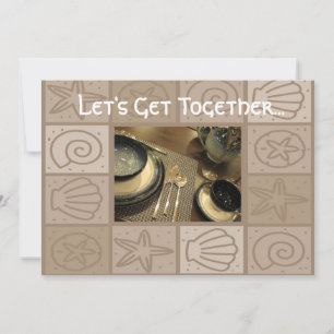 Invitation Le déjeuner se réunir