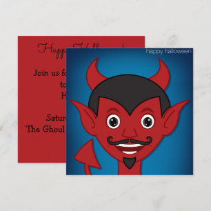 Invitation Le diable d'Halloween