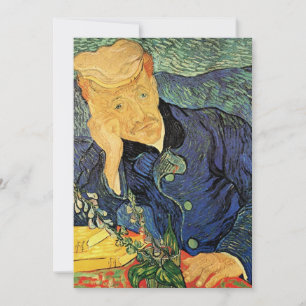 Invitation Le docteur Gachet de Vincent van Gogh à la retrait