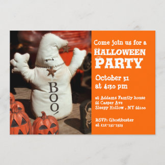 Invitation Le fantôme d'invitation de partie de Halloween