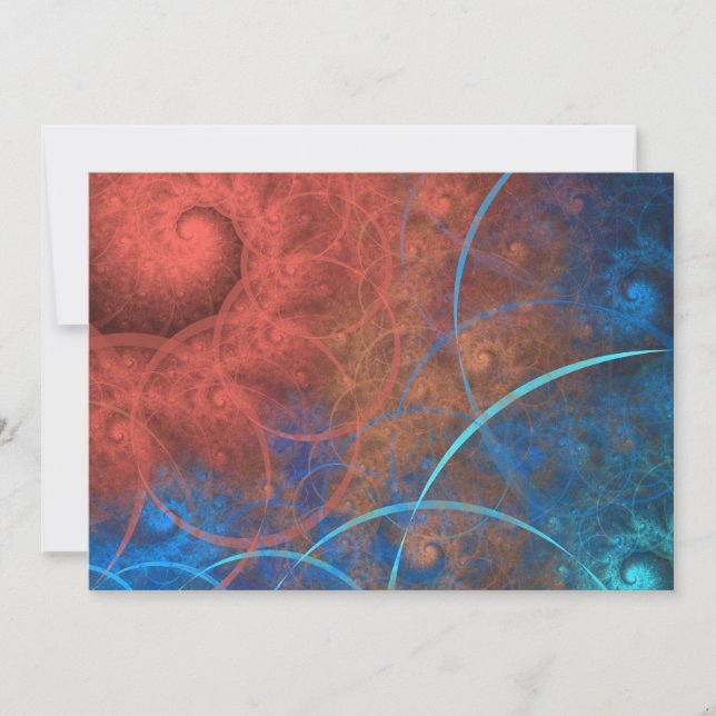 Invitation Le feu chaud de l'Incinérateur Fractal Art (Devant)