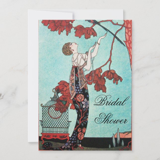 INVITATION LE FLIGHTY BIRD FÊTE DES MARIÉES PARTY (Devant)