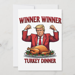 Invitation Le gagnant du dîner turc Trump Thanksgiving