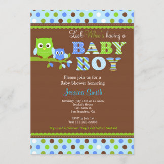 Invitation Le Garçon de l'Invitation du Baby shower