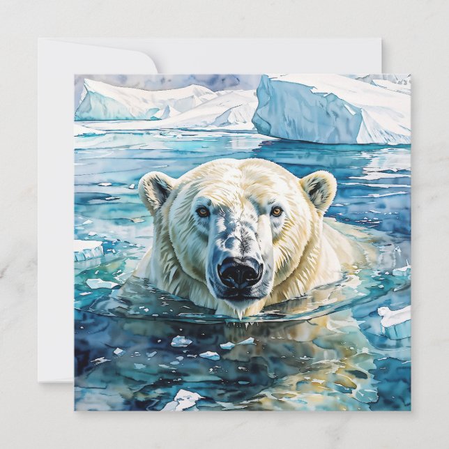 Invitation Le Gardien des glaces attentif (Devant)