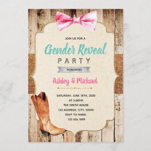 Invitation Le genre de bottes ou d'arcs indiquent