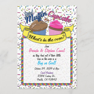 Invitation Le genre de petit gâteau indiquent l'invitation