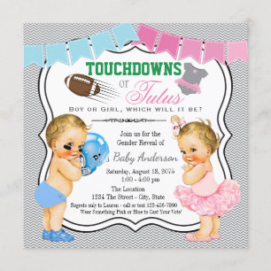 Invitation Le genre de touchdowns ou de tutus indiquent