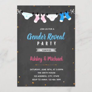 Invitation Le genre mignon de couche-culotte indiquent