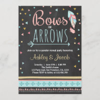 Le genre tribal révèle l'invitation Garçon ou fill