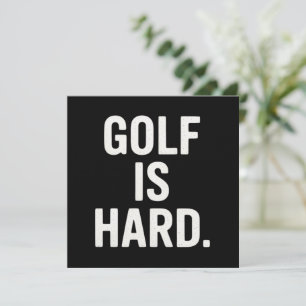 Invitation Le golf est dur humour de golf amateur de golf drô