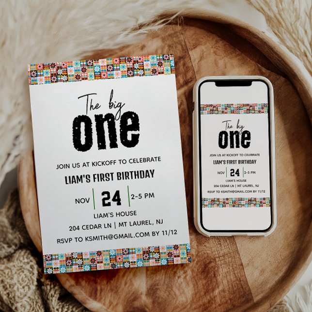 Invitation Le grand 1er anniversaire (Créateur téléchargé)