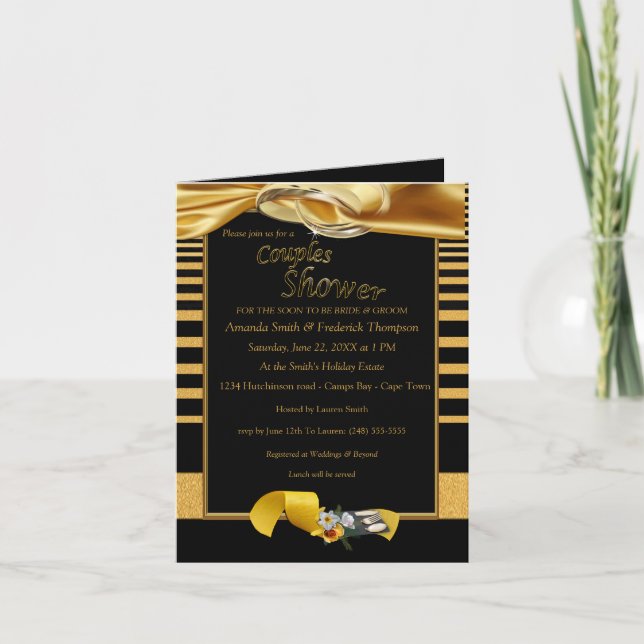 Invitation Le grand Wedding shower de Gatsby (Devant)