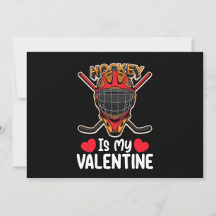Invitation Le Hockey Est Ma Saint Valentin Sports De Glace