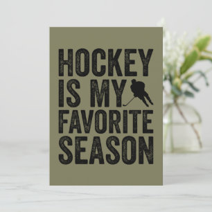 Invitation Le hockey est ma saison préférée