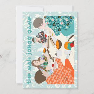 Invitation Le jeu Mah Jongg