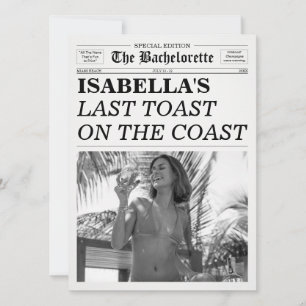 Invitation Le Journal de la Future Mariée : Dernier Toast sur