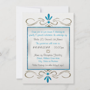 Invitation Le judaïsme fleurit Réception de mariage juif