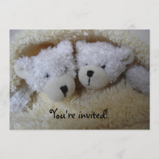 Invitation Le jumeau soutient l'invitation de baby shower