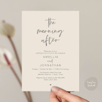 Le lendemain, brunch moderne après mariage
