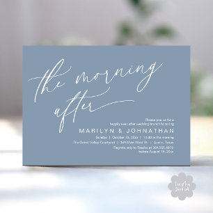 Invitation Le lendemain, Brunch pour toujours heureux