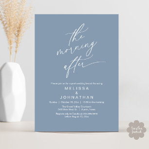 Invitation Le Lendemain, Brunch Romantique de Mariage