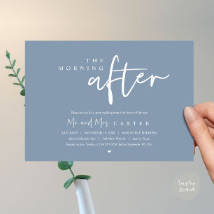 Invitation Le lendemain matin, brunch post-mariage