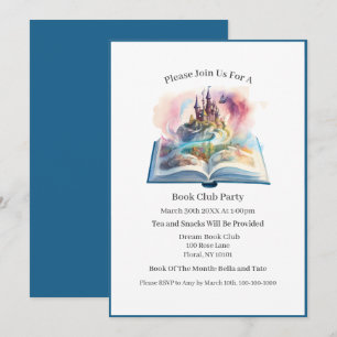 Invitation Le livre est toujours mieux, Club de lecture