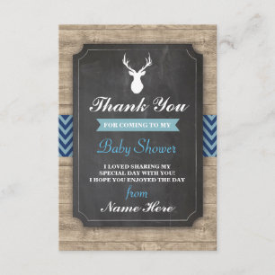 Invitation Le mâle de baby shower de Merci carde le garçon