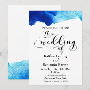 Invitation "Le Mariage De" Typographie Noire, Simple, Élégant