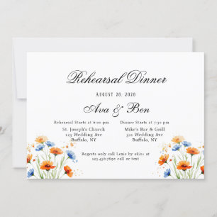 Invitation Le Mariage Fleur sauvage Embrace d'été
