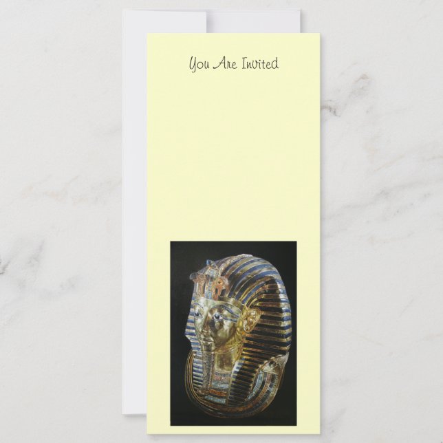 Invitation Le masque d'or de Tutankhamun (Devant)