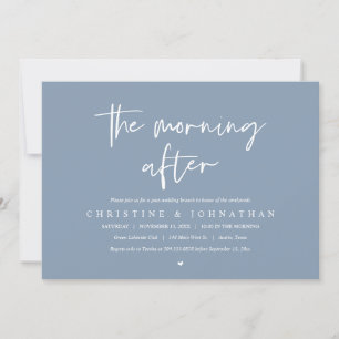 Invitation Le matin après, après la fête du brunch mariage
