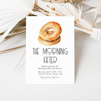 Invitation Le matin après l'invitation de Brunch Mariage