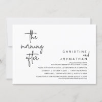 Le matin après, Mariage Elopement Brunch Invita