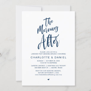 Invitation Le matin suivant, Post Mariage Brunch