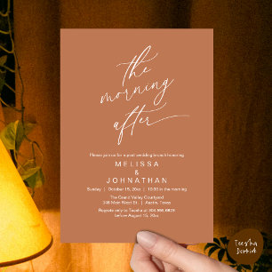 Invitation Le matin suivant, Romantic Post Mariage Brunch